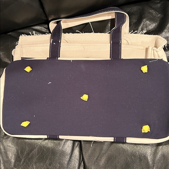 Boatkin Style Navy and Cream Tote Bag - Picture 3 of 6
